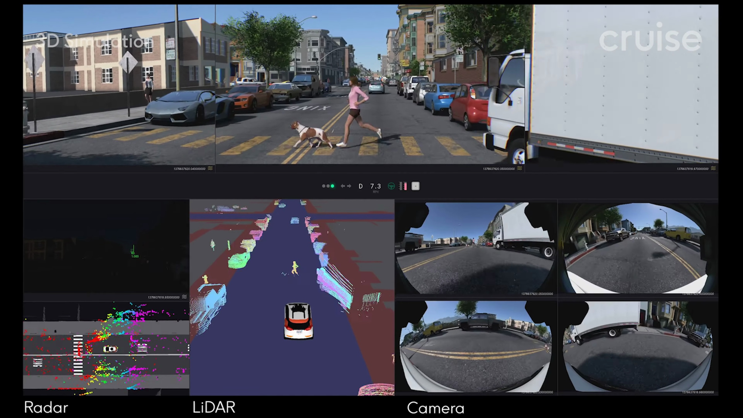 Autonomous vehicle sensor simulation